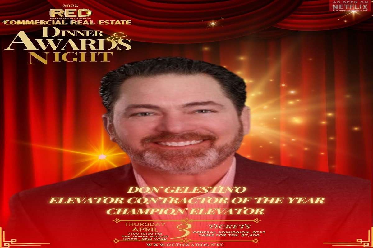 Gelestino Named Best Elevator Contractor of the Year 2025