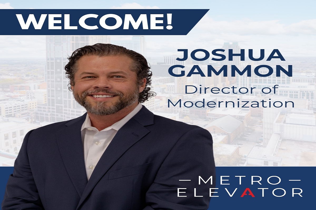 انتصاب Joshua Gammon به عنوان مدیر نوسازی Metro Elevator