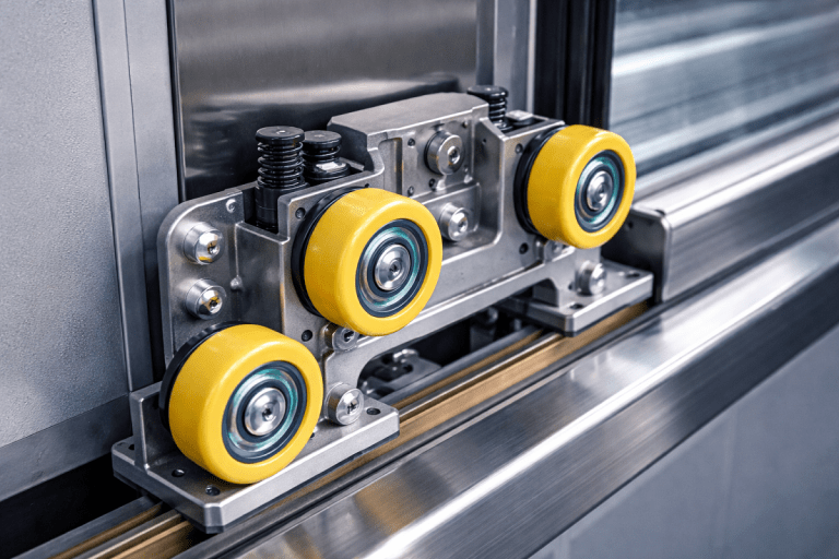 کفشک‌های غلتکی در آسانسور؛ راز حرکت نرم و بی صدا