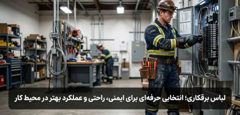 لباس برقکاری؛ انتخابی حرفه‌ای برای ایمنی، راحتی و عملکرد بهتر در محیط کار
